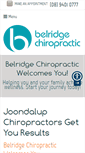 Mobile Screenshot of belridgechiropractic.com